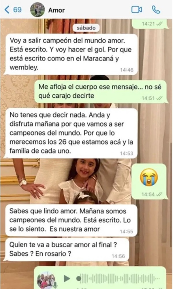 Di Maria viết thư gây sốt cho vợ trước khi vô địch World Cup 2022