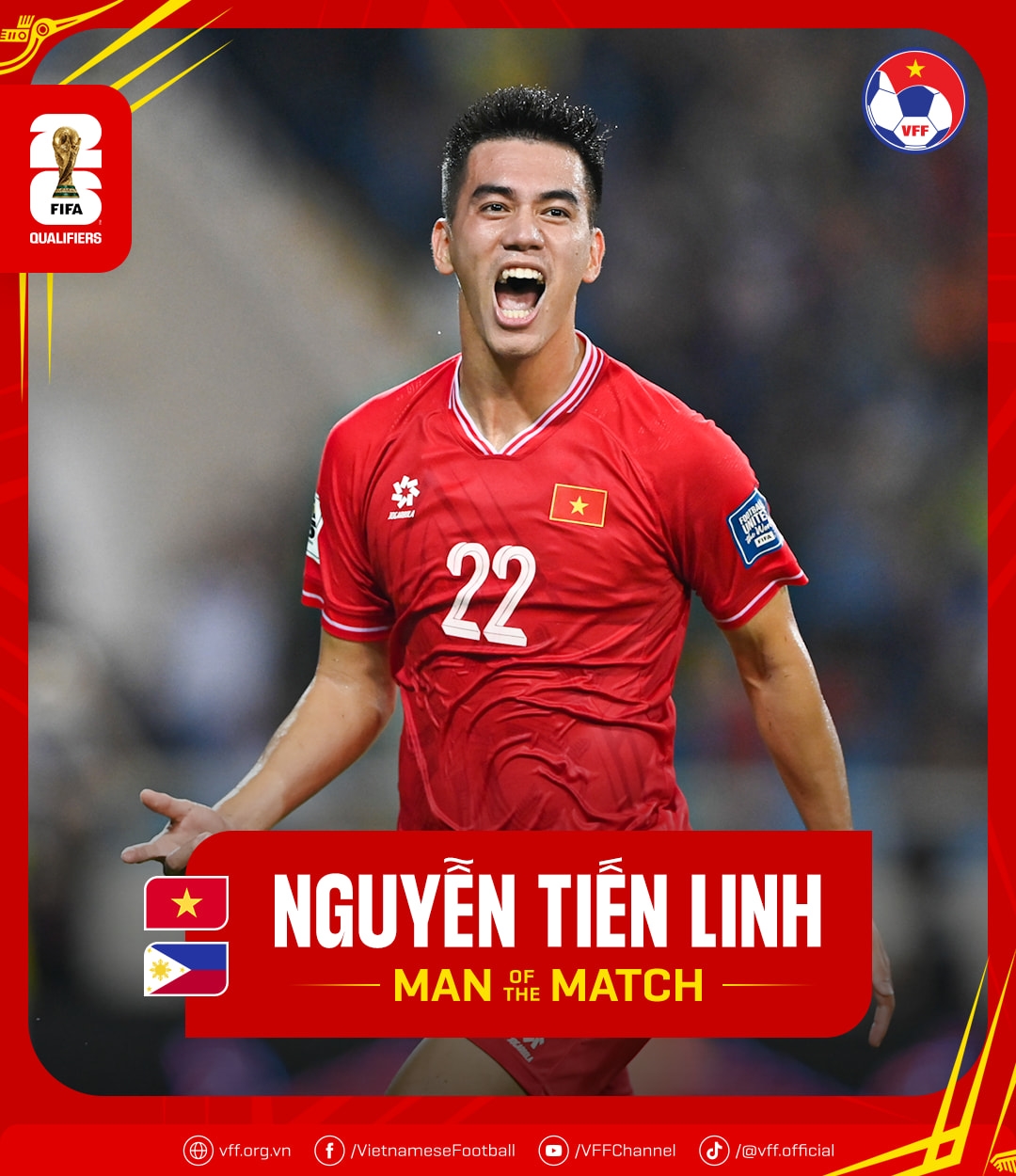 Giành danh hiệu ‘Cầu thủ xuất sắc nhất trận’, Tiến Linh nói gì?