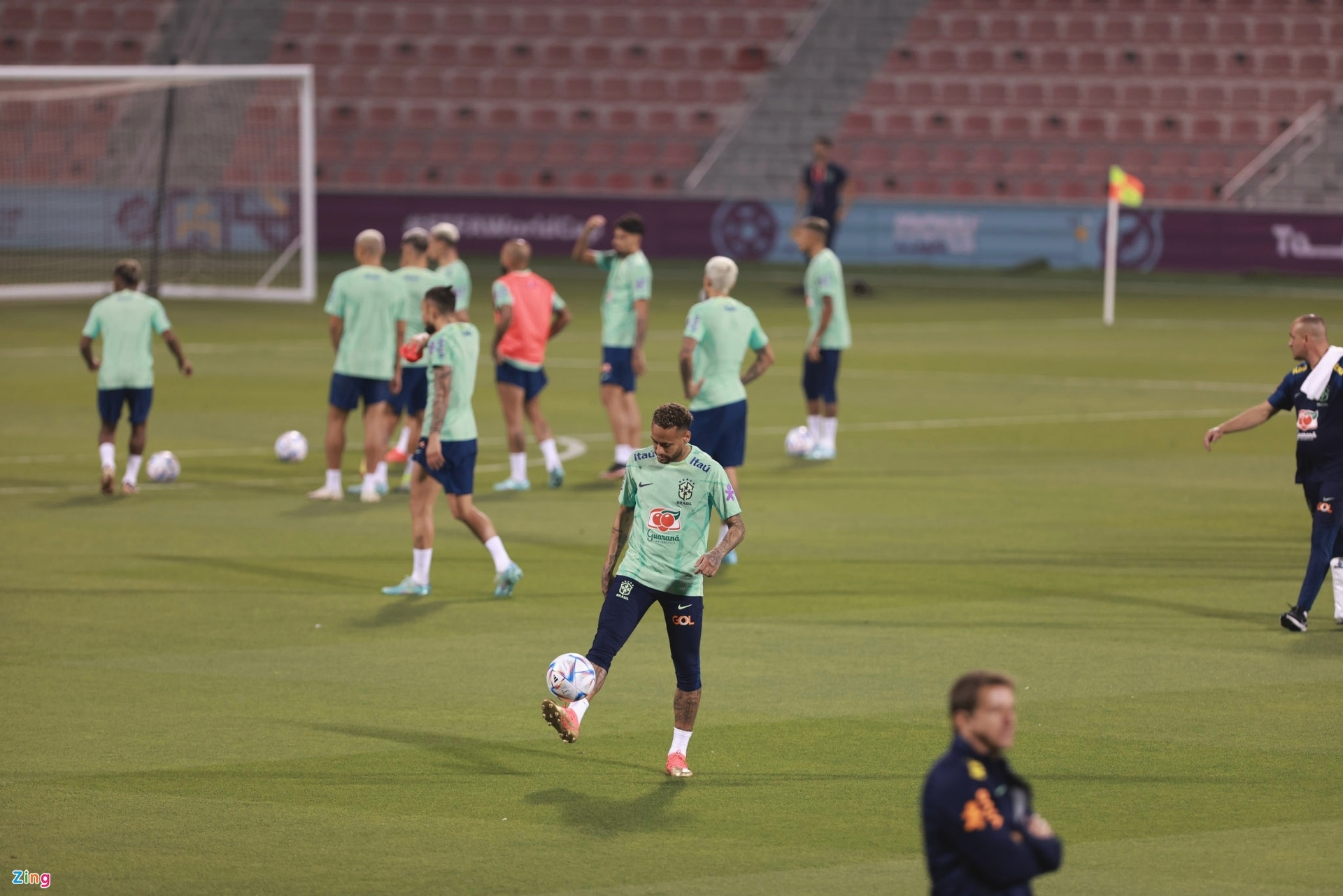 Khác biệt lớn trong buổi tập của Brazil và Argentina