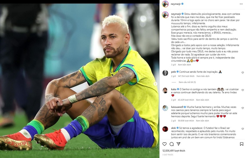 Neymar: ‘Tôi chết lặng trong 10 phút’