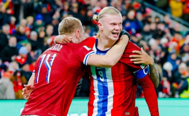 Song tấu Haaland – Sorloth bùng nổ, Na Uy tiến gần vé dự World Cup 2026