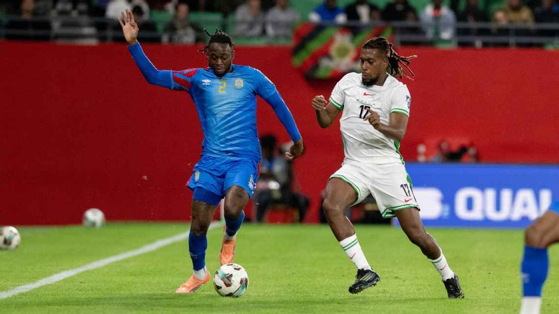 Nigeria khiếu nại FIFA về tư cách cầu thủ của CHDC Congo